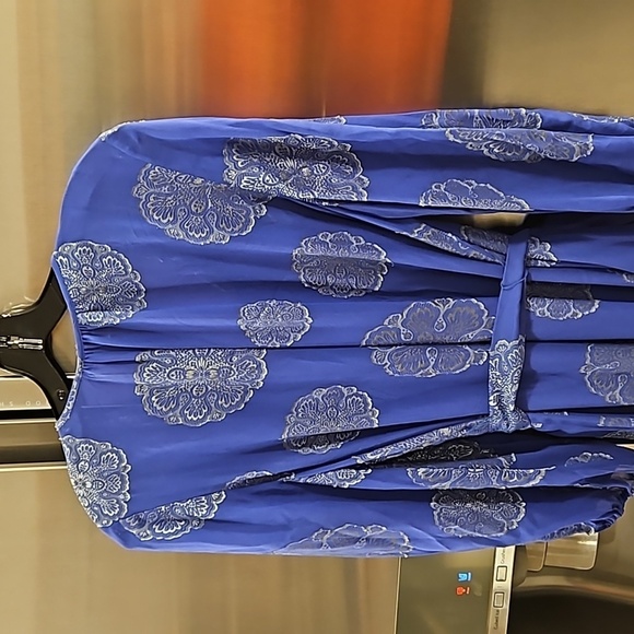 💕TRINA TURK💕 Shalina Maxi Dress ~ Bengal Blue/Ocean Large L NWOT - Picture 10 of 13